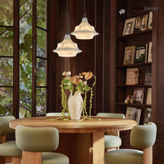 Bloom Alabaster Gleam Pendant 7''D