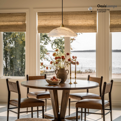 Alabaster Modern Small Art Pendant