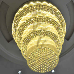 Large long crystal chandelier
