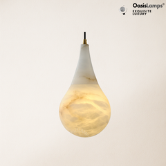 Ares Alabaster Modern Pendant 6" 7.1" D#color_brass,size_6