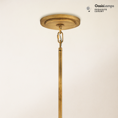 Rancho Alabaster 2-Tier Round Chandelier (Middle)