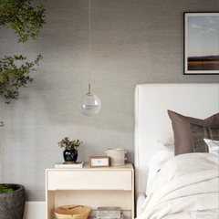 Casen Ablown Crackle Glass Globe Pendant 10''D