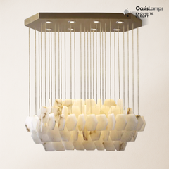 Talan Natural Alabaster Modern Chandelier