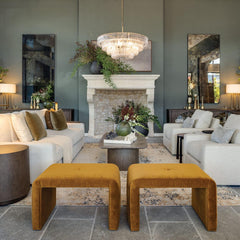 Art Glass Ghiaccio Round Chandelier 36" 48"