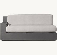 Marbella Aluminum 2 Seat Left Sofa