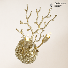 Lustre Branches Crystal Wall Sconce 10"W