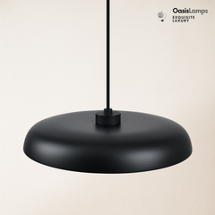 MineraLight Alabaster Industrial Pendant Light 19.3''D#Color_Bronze