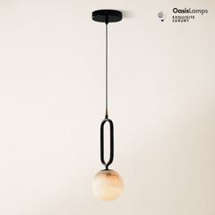 Dadaly Alabaster Small Art Ball Pendant