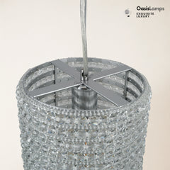 Stellar Beads Pendant Lights Smoke Clear 12"#Color_clear