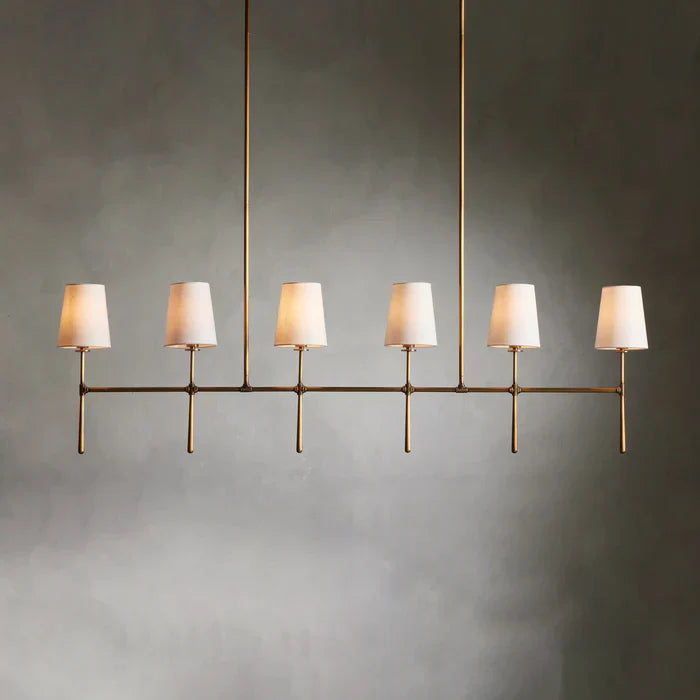 Rhodes Brass Linear Chandelier