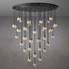 Pearl Round Chandelier D 60"