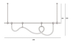 Dining Room/Living RoomLinear Soft Lamp Tube Chandelier