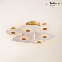 Moira Alabaster 6 Lights Surface Ceiling Light