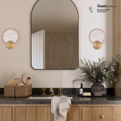 Mintreux Terre Sve Alabaster Wall Sconce