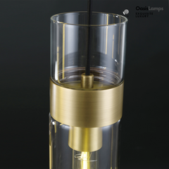 Cylora Glass Tube Pendant#Color_Brass