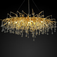 Teardrop Tree Branch Chandelier 23" 47"