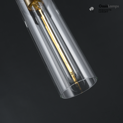 Cylora Glass Tube Pendant#Color_Brass