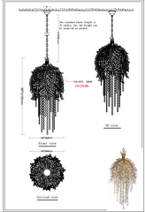 Brass-Crystal Hanging Chandelier Foyer Lighting