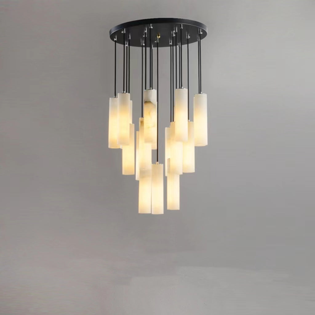 Mont Alabaster Modern Art Round Chandelier