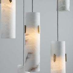 Alabaster Deco 12-Light Cluster Chandelier