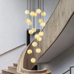 Nami Alabaster Global Wavy Chandelier
