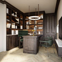 Marika Alabaster Oslo Round Art Chandelier