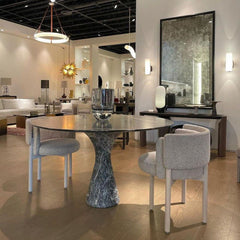 Marika Alabaster Oslo Round Art Chandelier