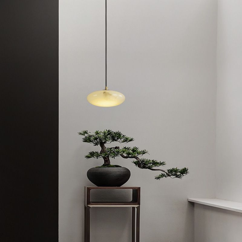 Theseus Alabaster Lorry Oval Cloud Pendant