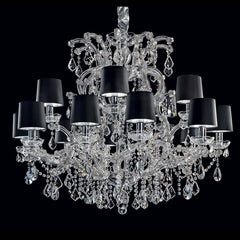 Black shade maria theresa chandelier