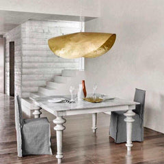 Naniv Brass Shade Hammered Pendant Light