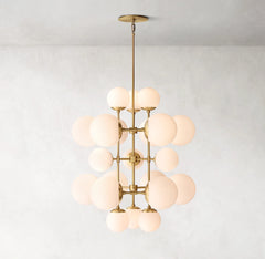 Anna Circle Tall Chandelier