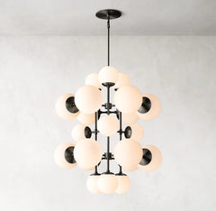 Anna Circle Tall Chandelier