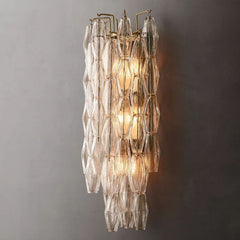 Chara Clear Glass Grand Wall Sconce
