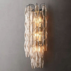 Chara Clear Glass Grand Wall Sconce