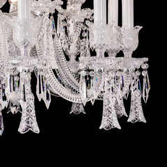 18 lights crystal bell baccarat chandelier