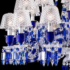 Zenith Blue 24 lights Baccarat Crystal chandelier