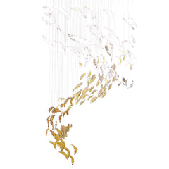 Nenufar Handblown Glass Chandelier L59" 7.9" 9.8" 11.8"