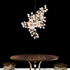Harris Grapes Hanging Branch Chandelier Over Kitchen Island