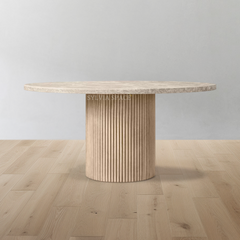 Byron Emperador Round Dining Table