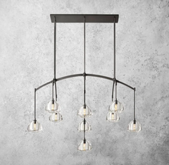 Hemisophere Linear Chandelier 54"