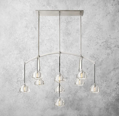 Hemisophere Linear Chandelier 54"