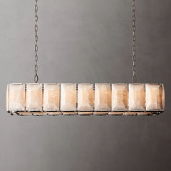 Harlow de Calcite Rectangular Chandelier 62"