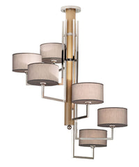 Houston Spiral Modern Chandelier PD5003PN - (Multiply Finishes)
