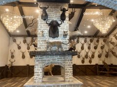 Marignac Crystal Chain Multi-Tier Round Chandelier 36" 48" 60"