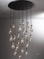 Raindrop Round Chandelier 47"