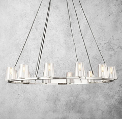 Kuseay Glass Round Chandelier 48"