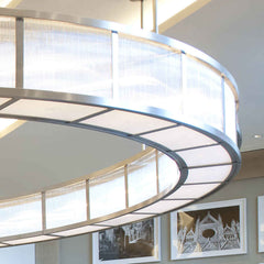 Large round ring chandelier