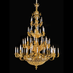 oversized brass chandelier