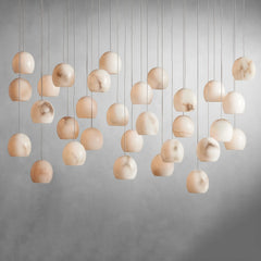 Alabaster Maeva Rectangular Chandelier 7 Lights / 15 Lights / 30 Lights