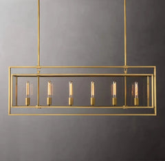 Michaul Beck Rectangular Chandelier 54"